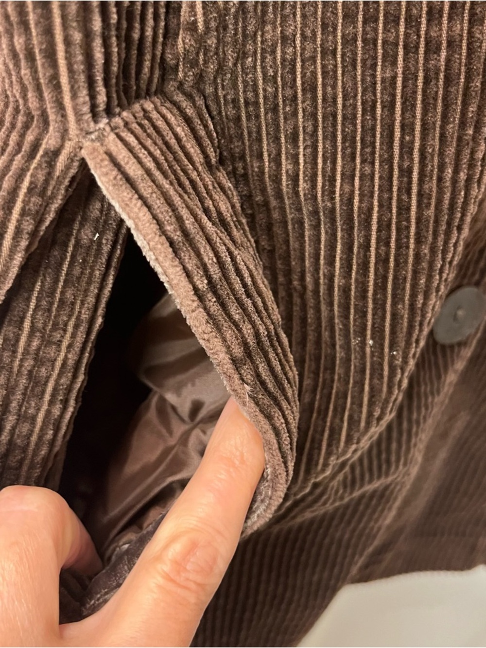 J.Jill Women Brown Corduroy Button-Front Jacket with Velvet Trim Size Medium - Picture 14 of 14